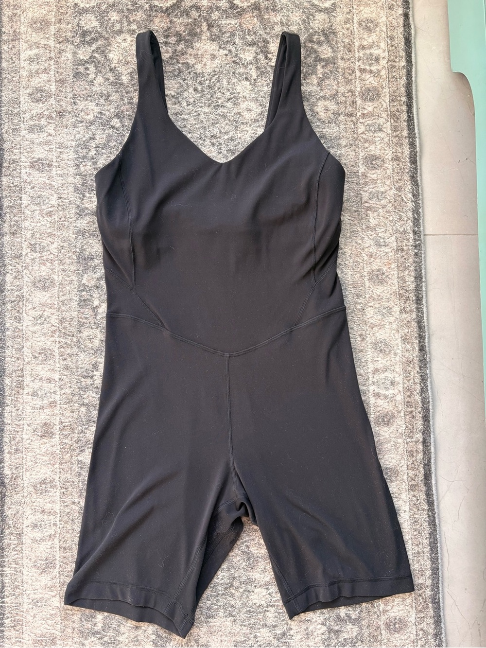lululemon athletica Black Fitted Sleeveless Romper